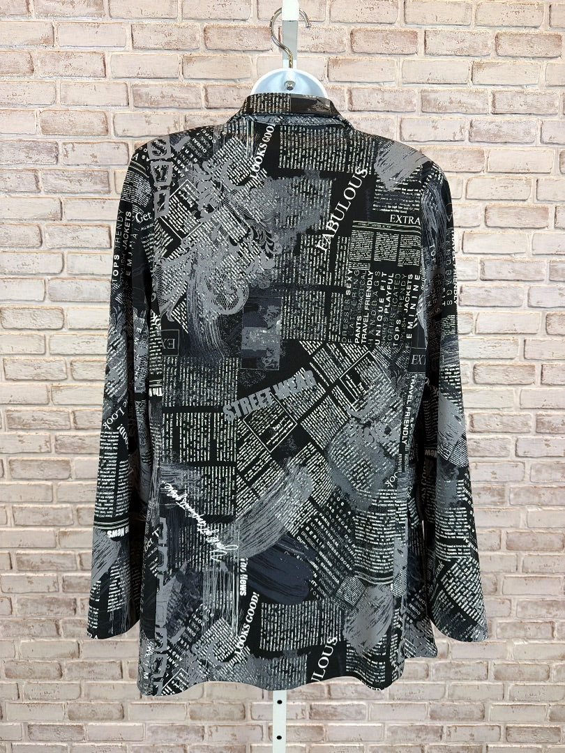 Joseph Ribkoff Blazer, black/white, 8, Used - Good