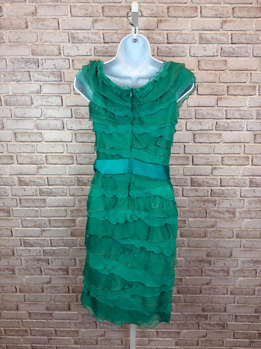 Tadashi Dress, Green, 0, Used - Good
