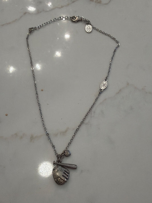 Various Necklace, Silver, One Size, Used - Good