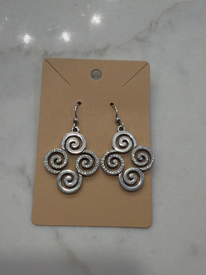 Brighton Earrings, Silver, One Size, Used - Good
