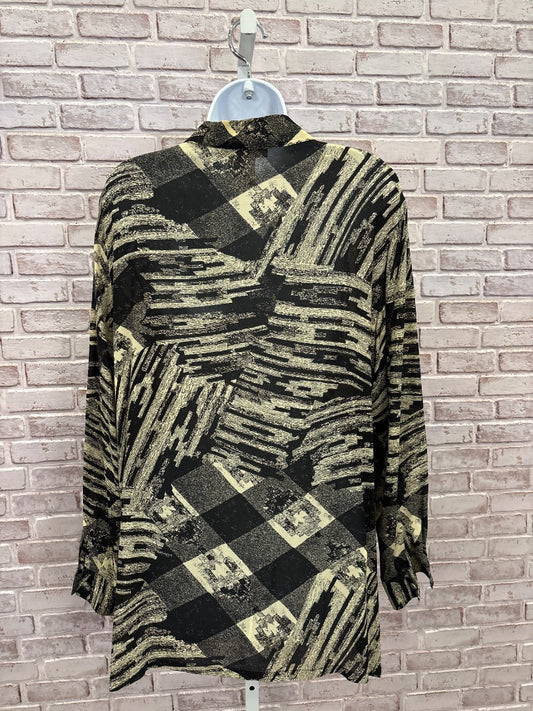 Jones New York Shirt, Yellow/black, 8, Used - Good