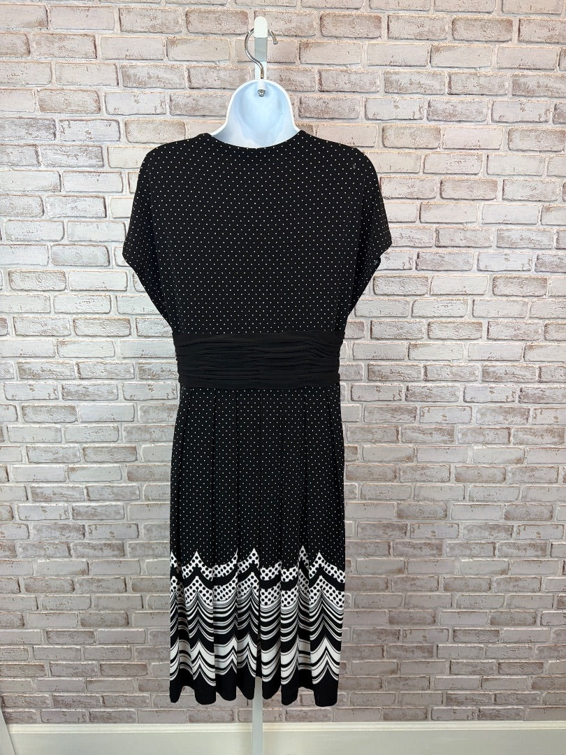 Jones New York Dress, Black/white, 12, Used - Excellent