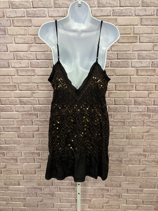 Free People Dress, Black/bronze, Medium, New With Tags