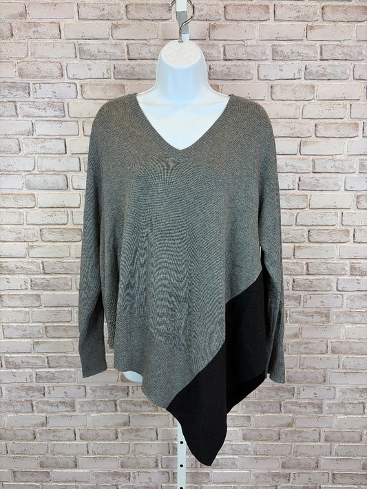 89th & madison Sweater, Grey/black, Large, Used - Good