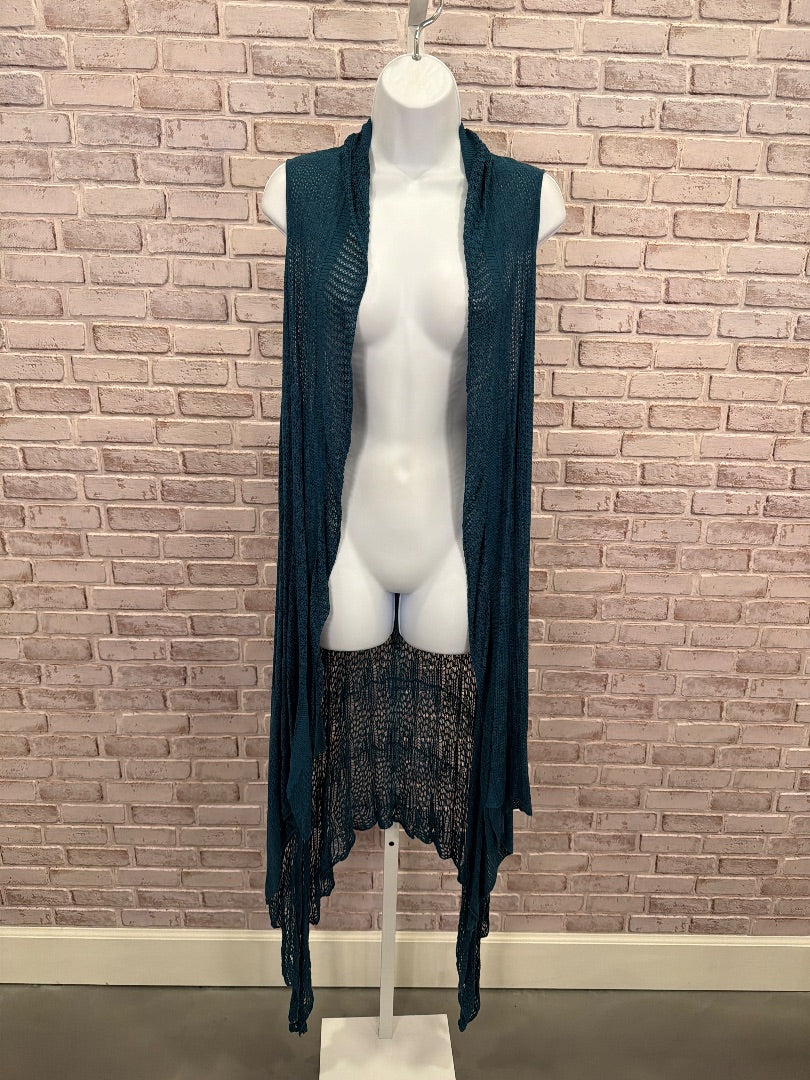 Grace & Lace Cardigan, Teal, One Size, Used - Good