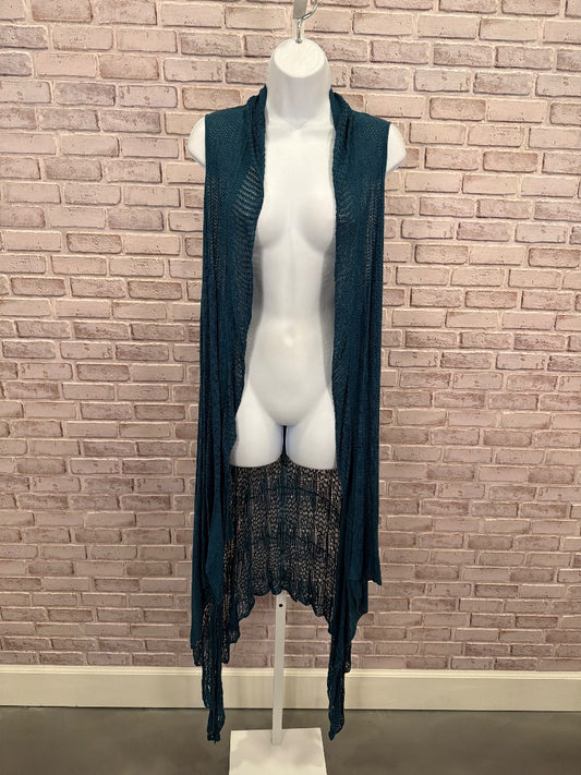 Grace & Lace Cardigan, Teal, One Size, Used - Good