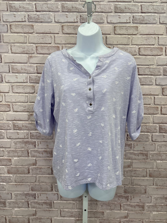 Emily Daniels Shirt, Purple, XL, Used - Good