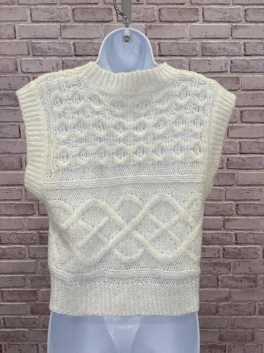En Creme Sweater Vest, White, Medium, Used - Good