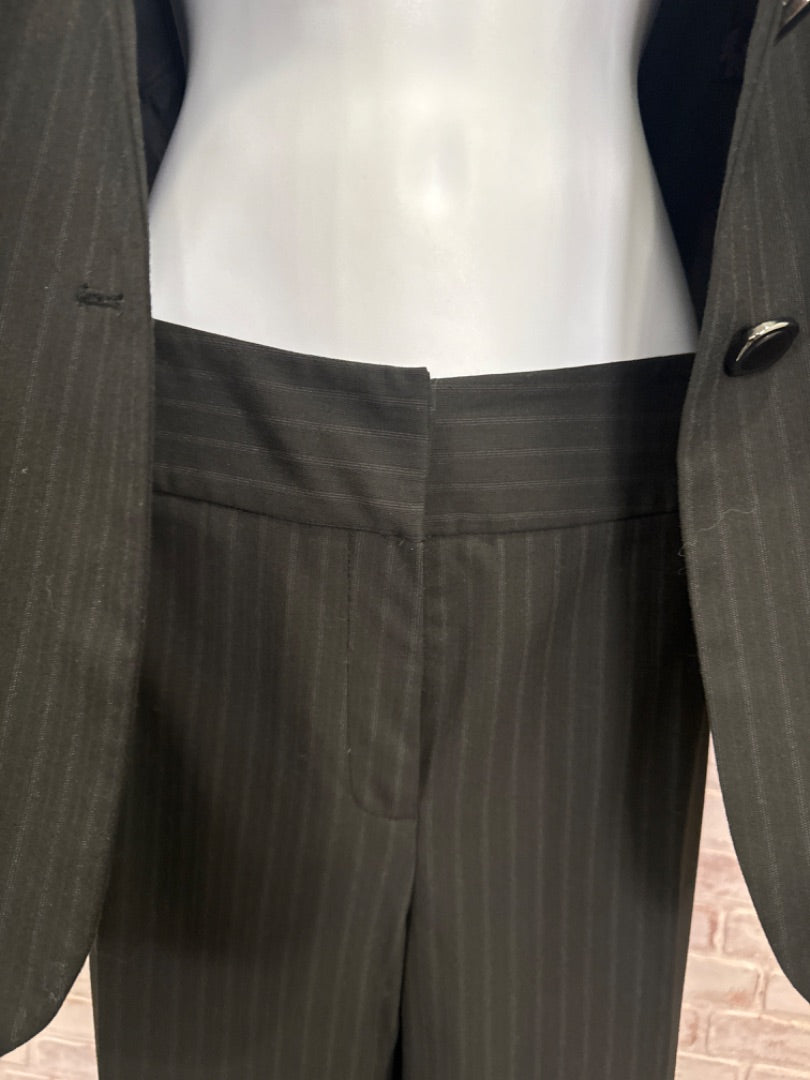Antonio Melani Matching Suit Set, Black stripes, Large, Used - Good