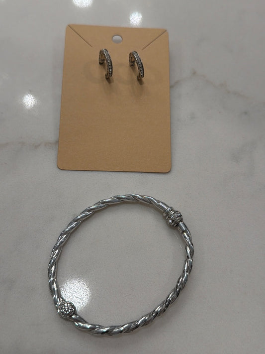Brighton Matching Jewelry Set, Silver, One Size, Used - Good