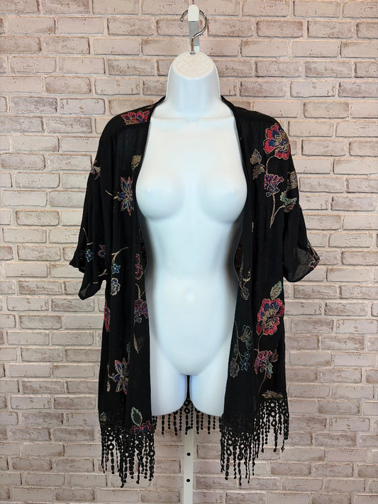 Alice Blue Duster, Black multi, Small, Used - Good