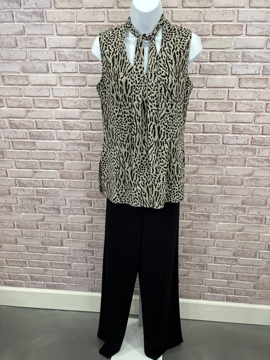 Dani Max Sleeveless blouse, Animal print, Medium/8, Used - Excellent