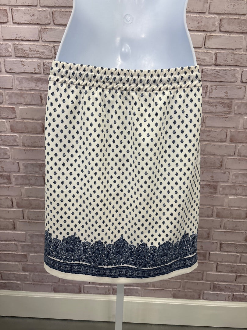 Saint Tropez West Skirt, White/blue, Medium, Used - Good