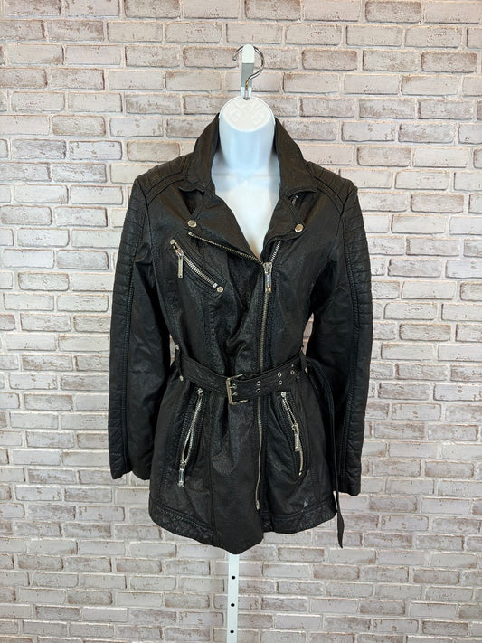 Michael Kors Leather Jacket, Black, Medium, Used - Good