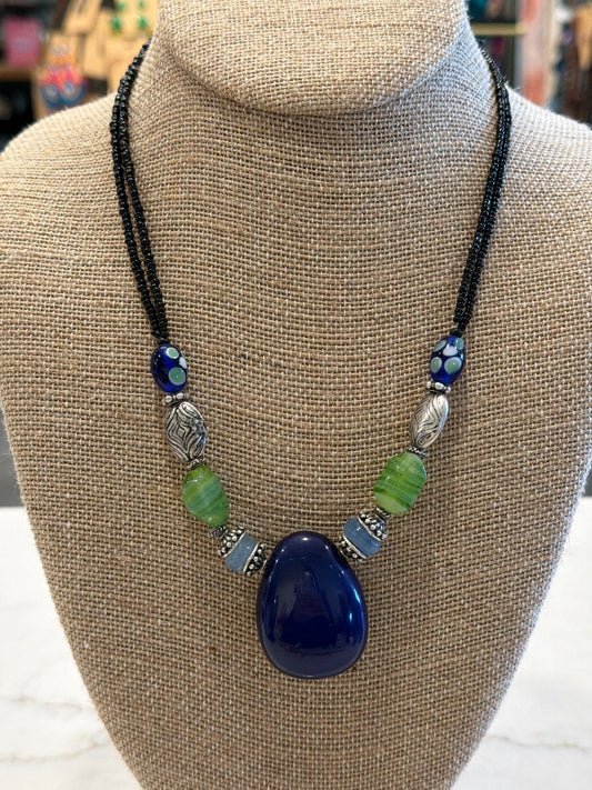 Coldwater Creek Necklace, Blue/green, One Size, Used - Good