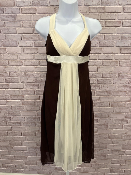 Ruby Rox Dress, Brown/white, Small, Used - Good