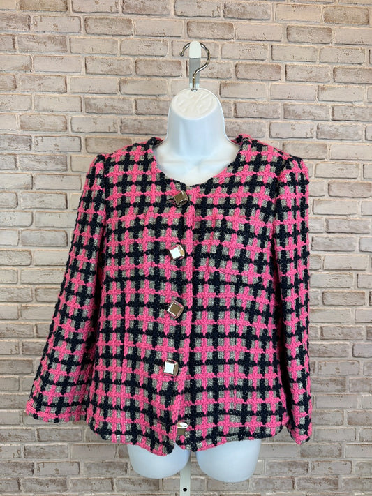 Marc by Marc Jacobs Wool blend Blazer, pink/navy/silver, 8, Used - Excellent