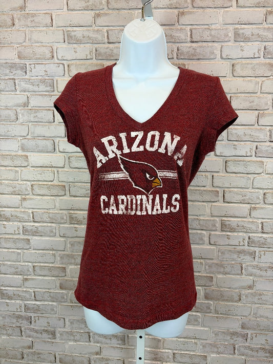 NFL Arizona Cardinals Tee shirt, Maroon, Medium, Used - Good