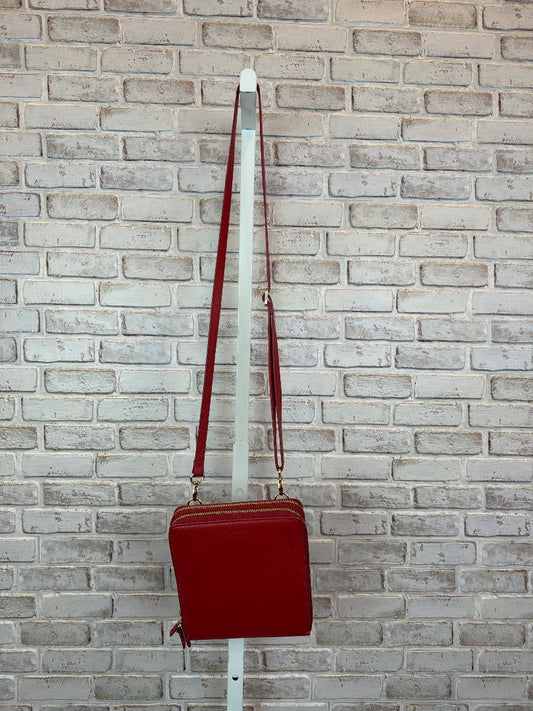 Levenger Crossbody, Red, One Size, Used - Excellent