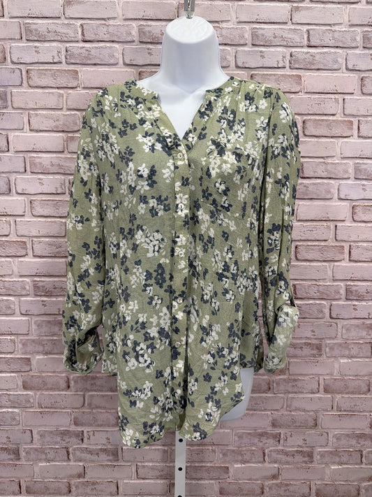 Zac & Rachel Shirt, Green multi, Small, Used - Good