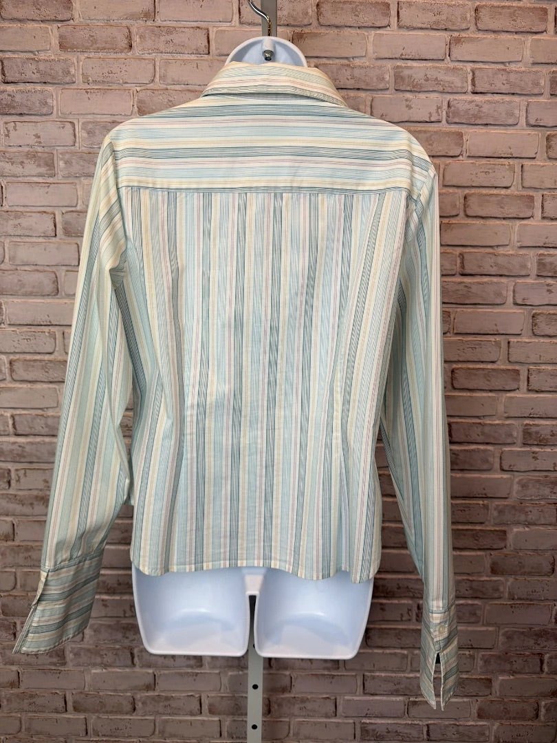 Amanda Smith Top - Blouse – Amanda Smith Blouse, Multi stripes, XL, Used - Excellent
