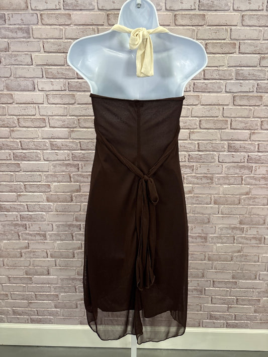 Ruby Rox Dress, Brown/white, Small, Used - Good
