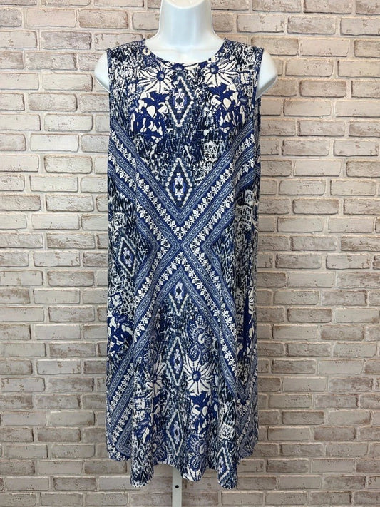 Apt 9 Dress – Blue Multi, Size M – Excellent Condition