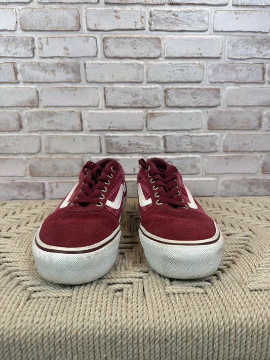 Vans Sneakers, Maroon, 9, Used - Good