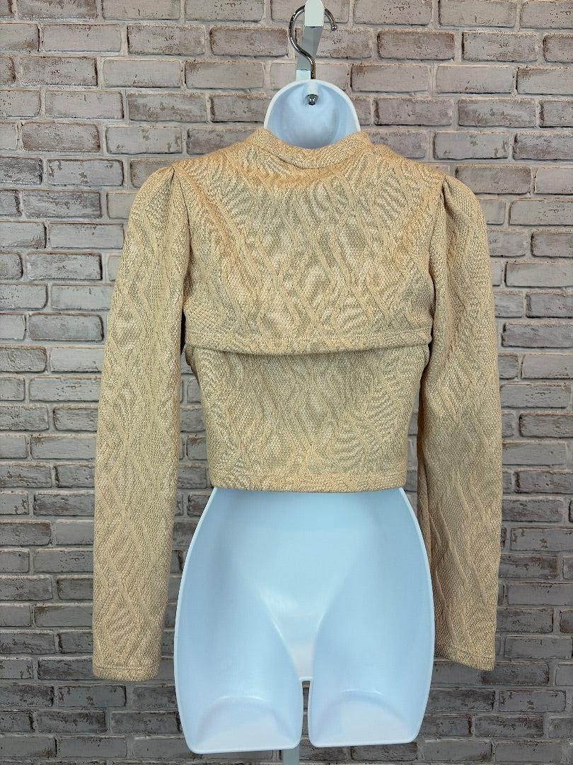 Haute Monde Shirt, Beige, Medium, Used - Good