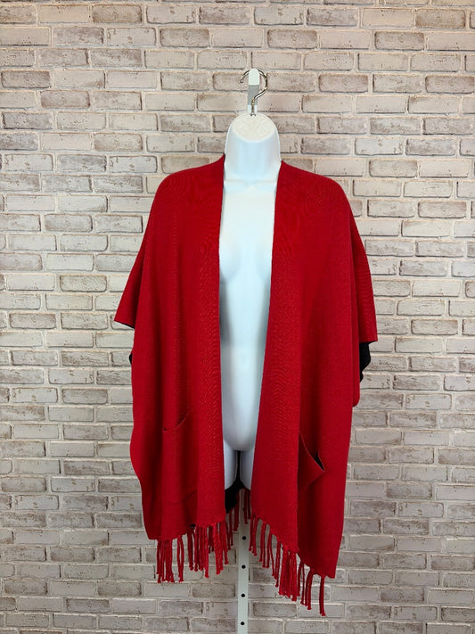 Chicos Duster, Red/black, New With Tags