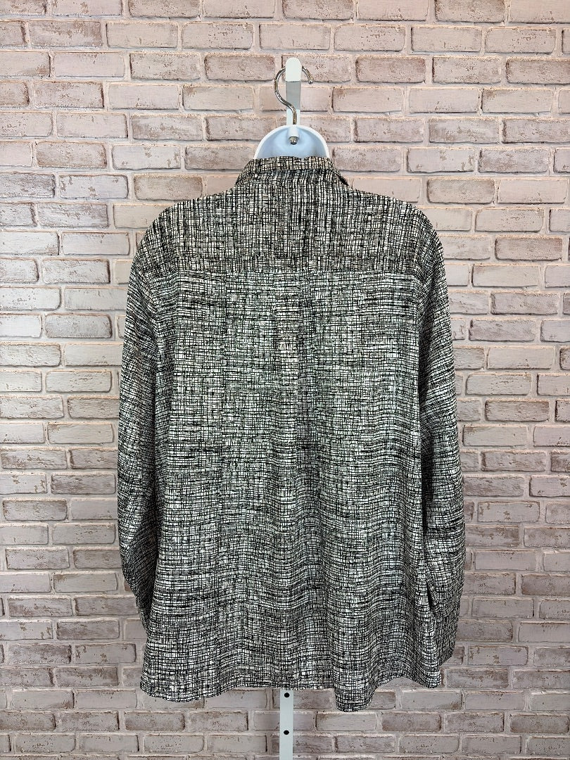 Banana Republic Shirt, Black/white, XXL, Used - Good