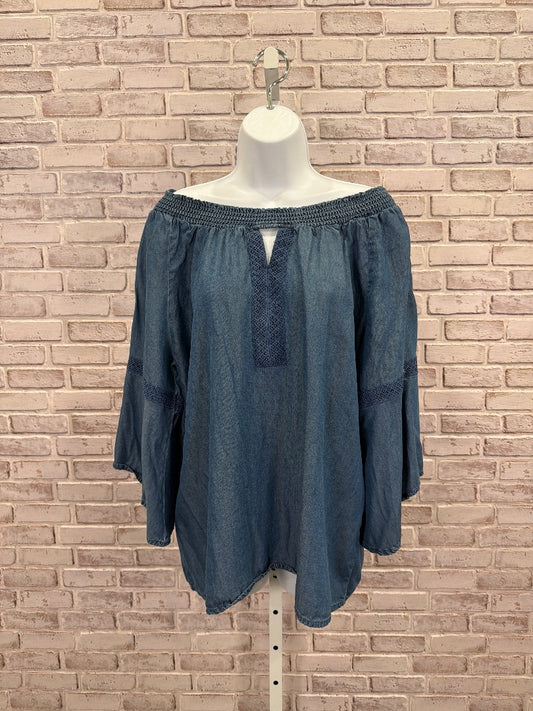Stella & Ginger Shirt, Denim, XL, Used - Good