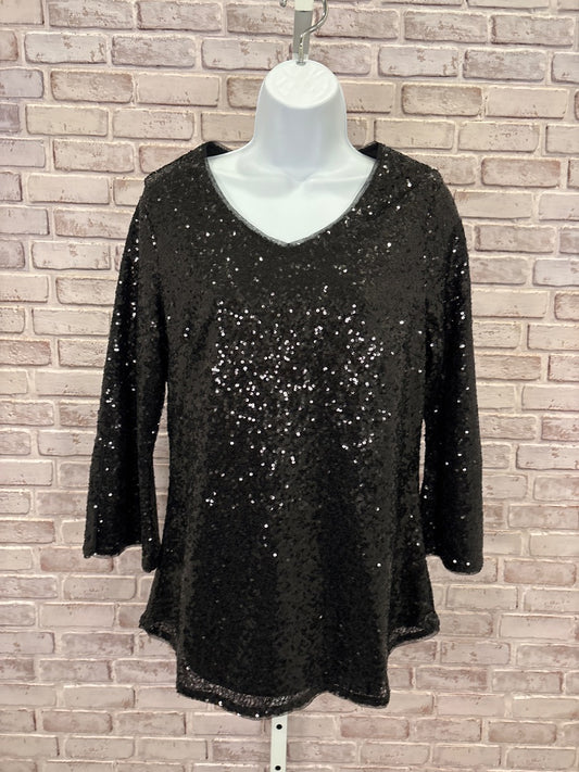 Isaac Mizrahi Shirt, Black, Small, Used - Excellent