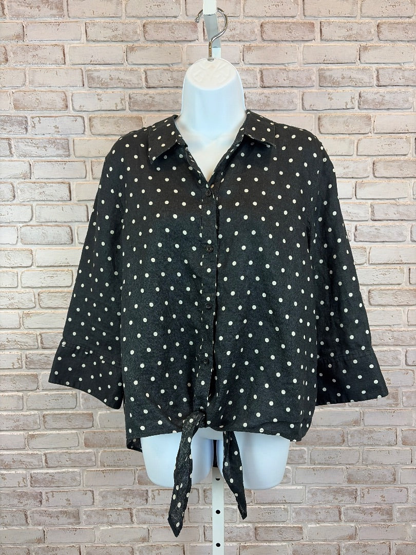 Chicos Shirt, Blue, Large/2, Used - Excellent