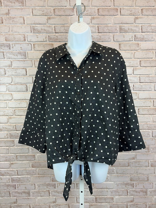 Chicos Shirt, Blue, Large/2, Used - Excellent