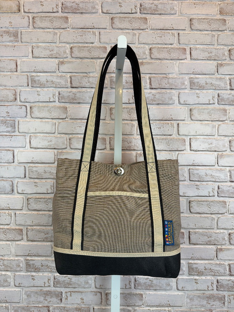 Newport Tote, Beige/black, One Size, Used - Excellent