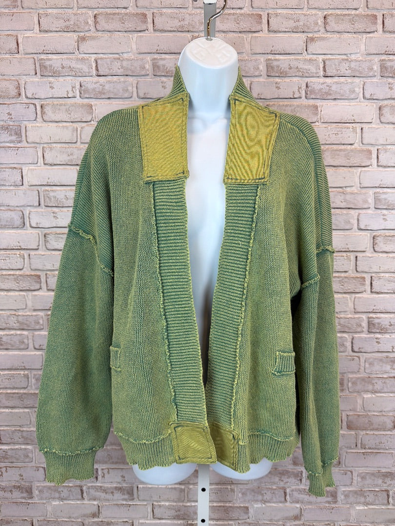 POL Cardigan, Green, Small, Used - Excellent