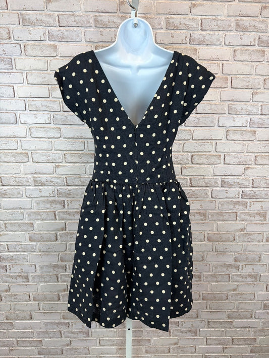 Vintage Lilis Closet Dress, Black/white polka dots, 2, Used - Excellent