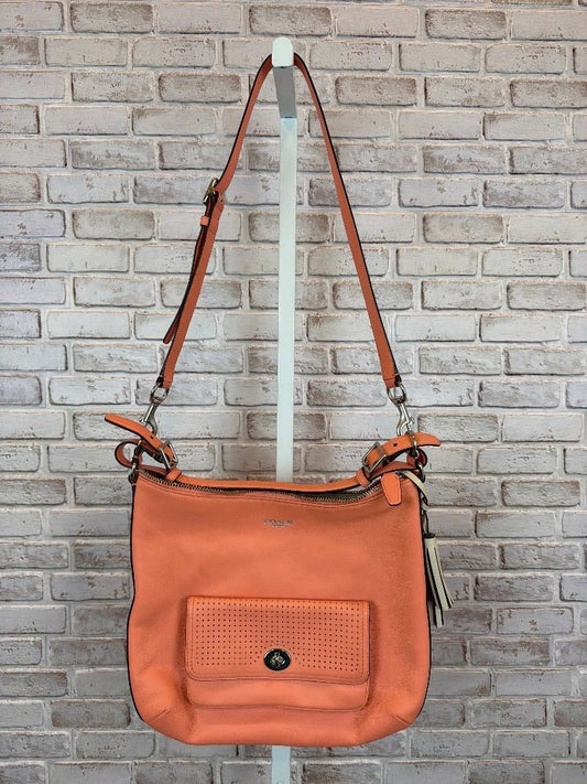 Coach Bag - Crossbody – Coach Legacy Courteney Crossbody/handbag, Peach/coral, One Size, Used - Good