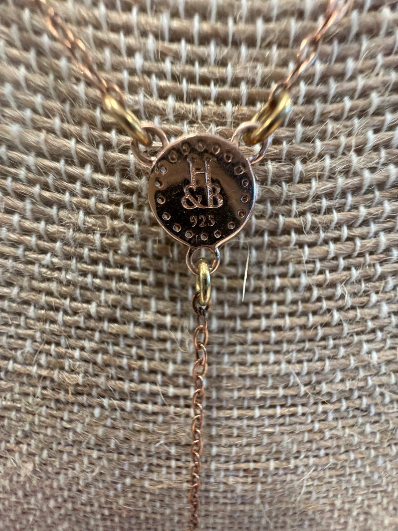 Hillberg & Berk Matching Jewelry Set, Rose gold plated sterling 925 Silver, One Size, Used - Excellent