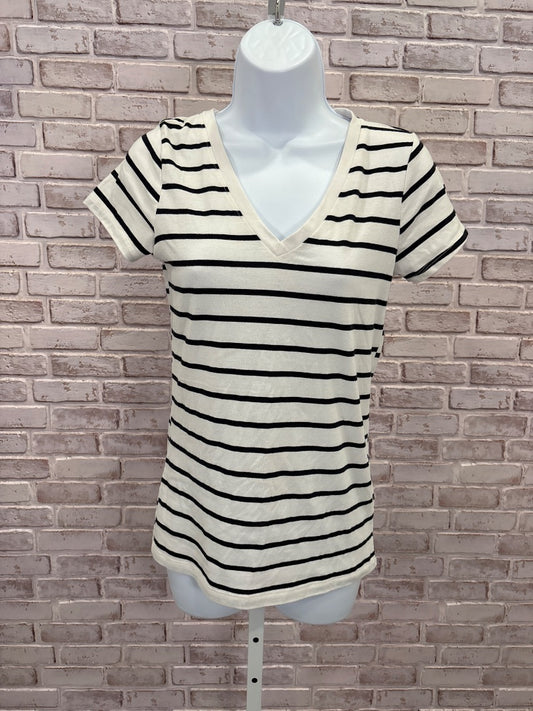 Heart Hips Tee shirt, White/black stripes, Medium, Used - Good
