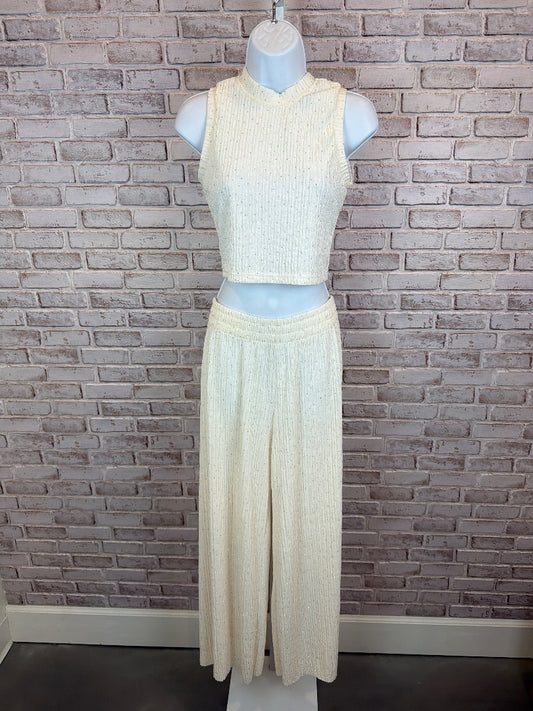 Love poem Matching Clothing Set, White/silver, Medium, Used - Good