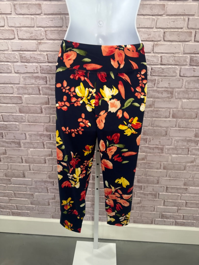 Grace & Lace Pants, Navy floral, Large, Used - Good