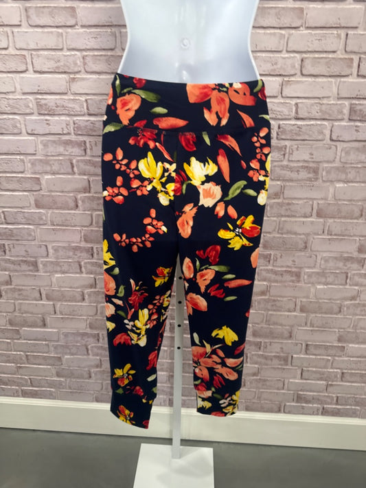Grace & Lace Pants, Navy floral, Large, Used - Good