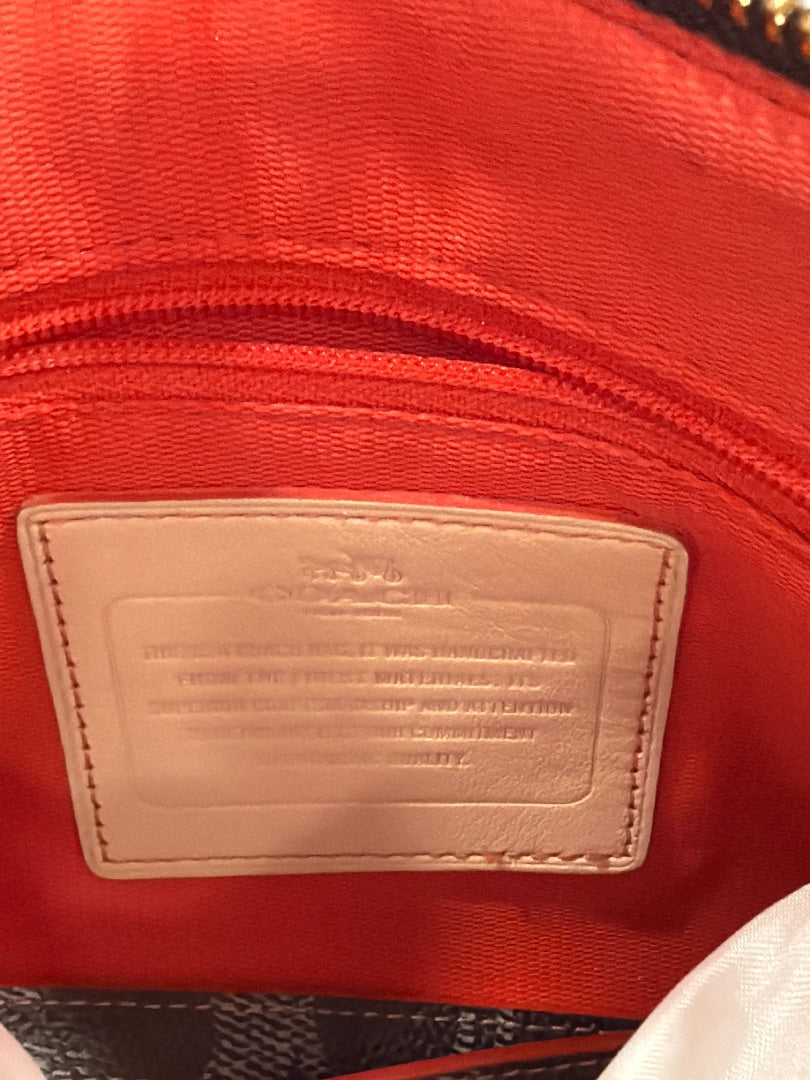 Coach Charlie Handbag, Brown monogram, One Size, Used - Good