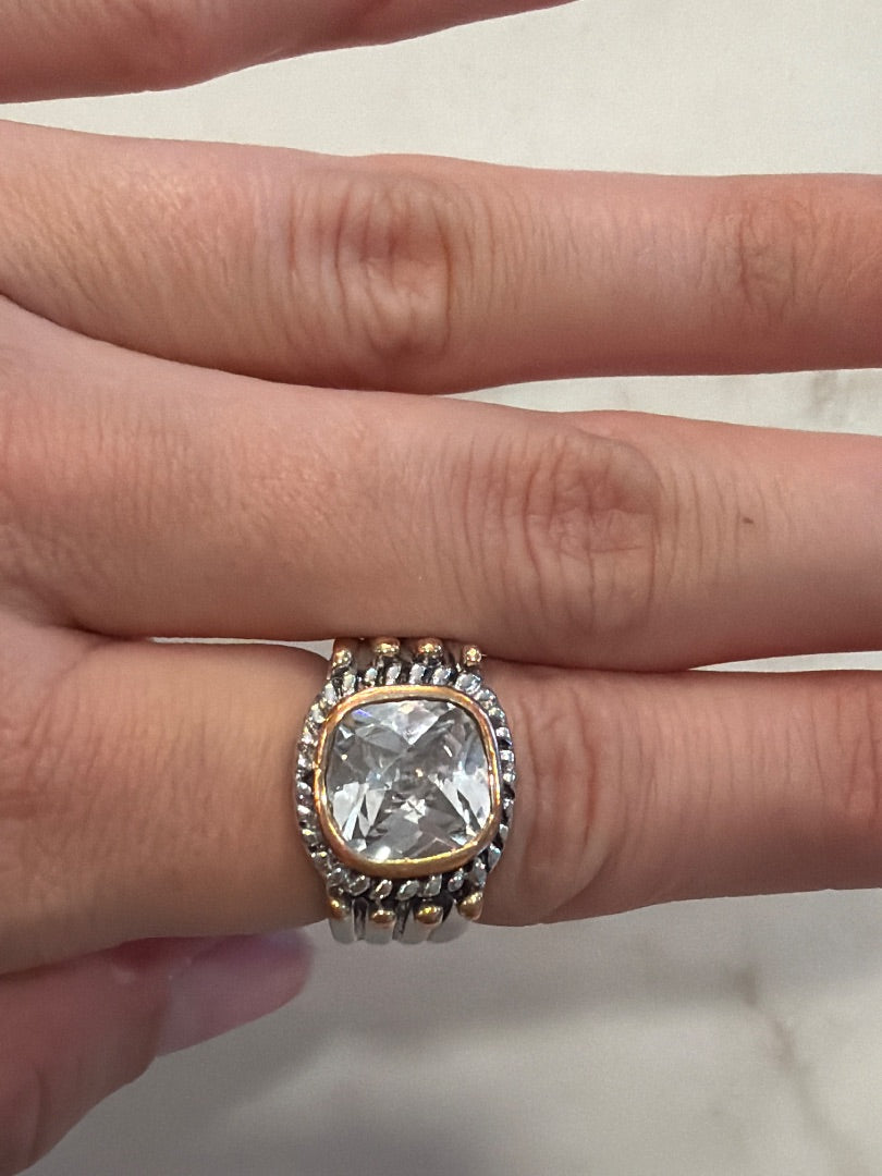 Various Ring, Silver/gold, 6, Used - Good