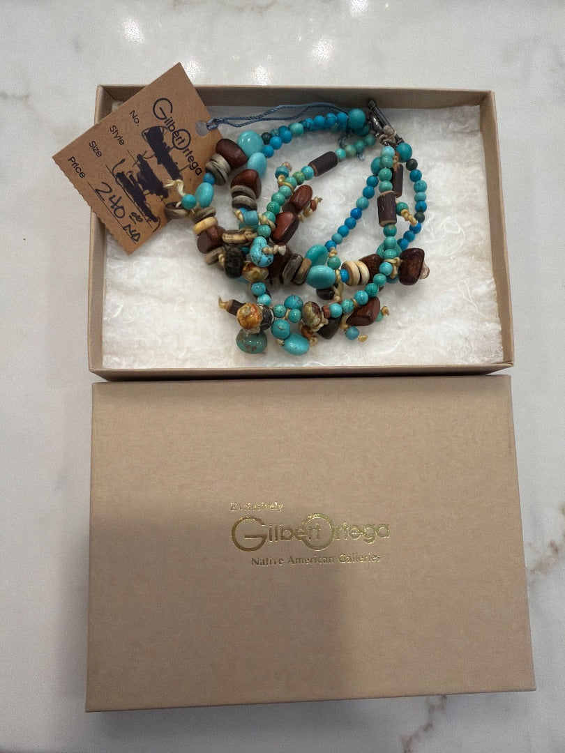 Gilbert Ortega Bracelet, Turquoise, One Size, Used - Excellent