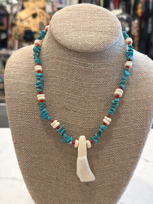 Various Necklace, Turquoise multi, One Size, Used - Excellent