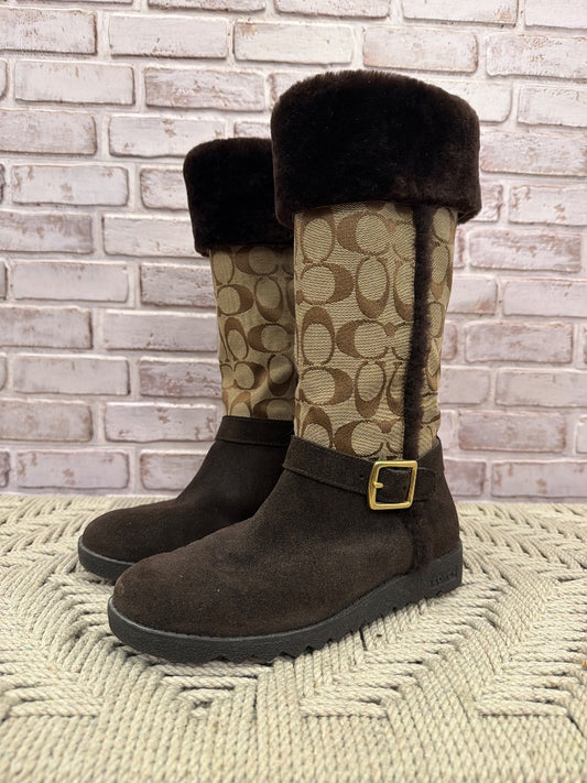 Coach Boots, Brown, 5.5, Used - Good