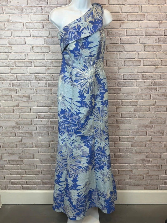 Donna Karan New York Gown - Blue Metallic, Size 2 - New With Tags